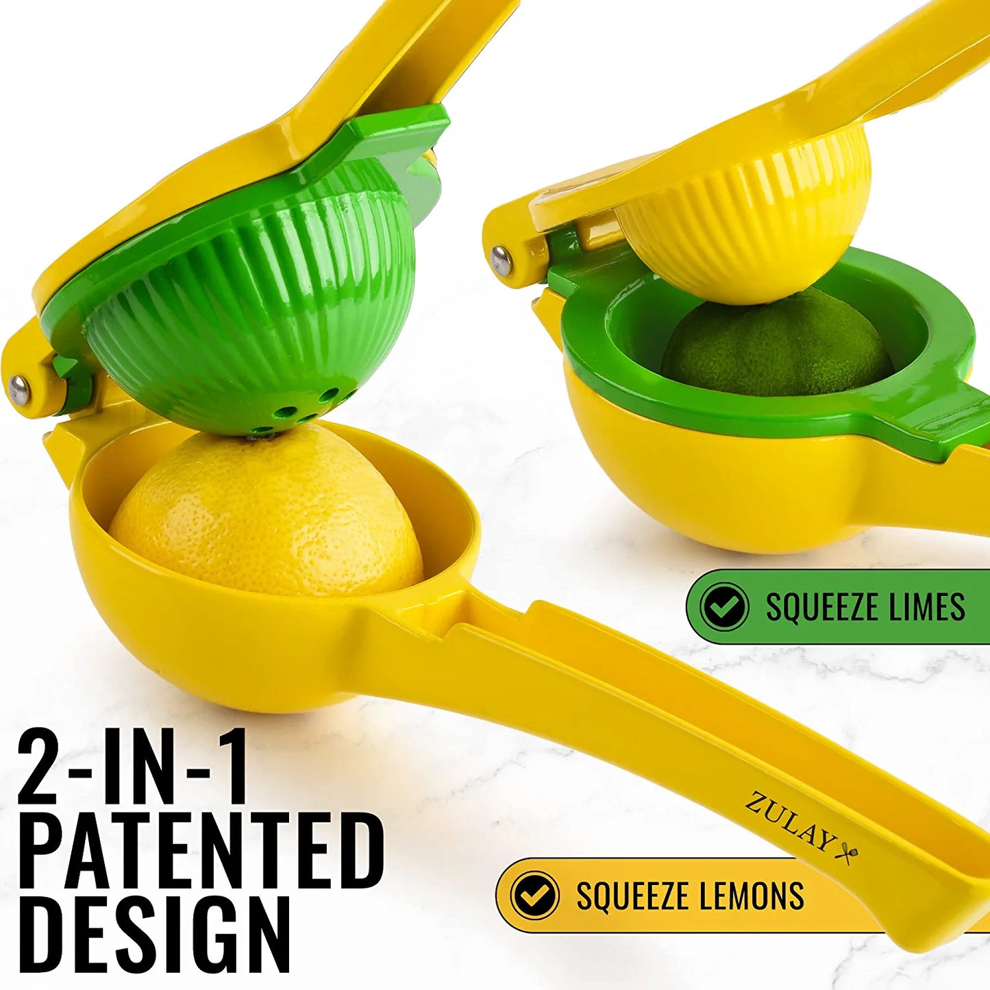 Metal 2-In-1 Lemon Lime Squeezer