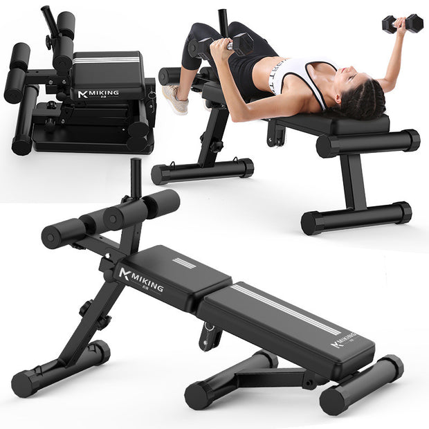 Adjustable Bench,Utility Weight Bench for Full Body Workout- Multi-Purpose Foldable incline/decline Bench (Black) - Home Brains And Brawn