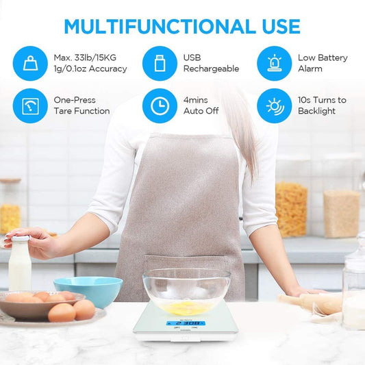 KOIOS USB Rechargeable Food Scale - Home Brains And Brawn