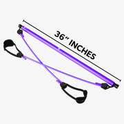 2 Latex Exercise Resistance Band - 2-Section Sticks - Home Brains And Brawn