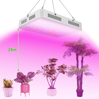 LED Grow Light 1000W 380-800nm Plant Grow Light - Home Brains And Brawn