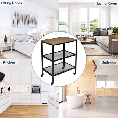 3-Tier Kitchen Microwave Cart - HomeBrainsandBrawn