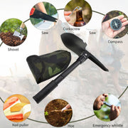 Multi-Function Military Portable Folding Camping Shovel - HomeBrainsandBrawn