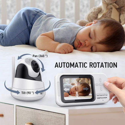 3.5" Baby Monitor with Camera and Audio Night Vision - Home Brains And Brawn