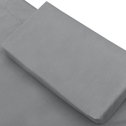 Patio Lounge Bed with Canopy and Pillows Gray - HomeBrainsandBrawn
