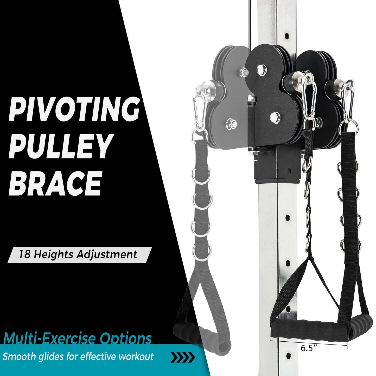 Lat Pulldown Machine Home Gym Fitness Silver