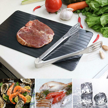 Fast Defrost Tray Fast Thaw Frozen Food Meat Fruit Quick Defrosting Plate - Home Brains And Brawn
