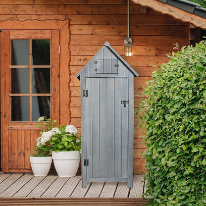 Compact Outdoor Garden Tools Storage Shed - Home Brains And Brawn