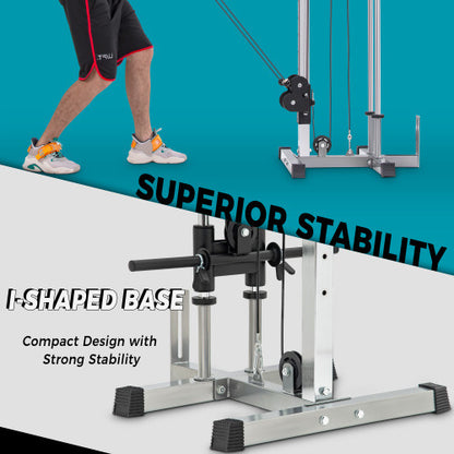 Lat Pulldown Machine Home Gym Fitness Silver - Home Brains And Brawn