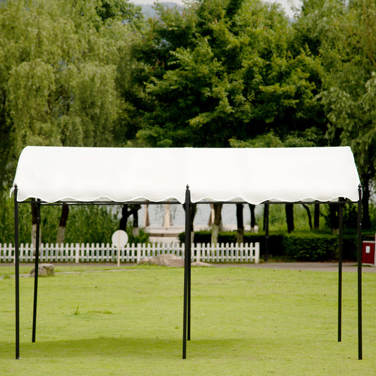 Outdoor Patio 13' ft L. x 10' ft. W. Iron Carport Shelter Garage Tent - Home Brains And Brawn