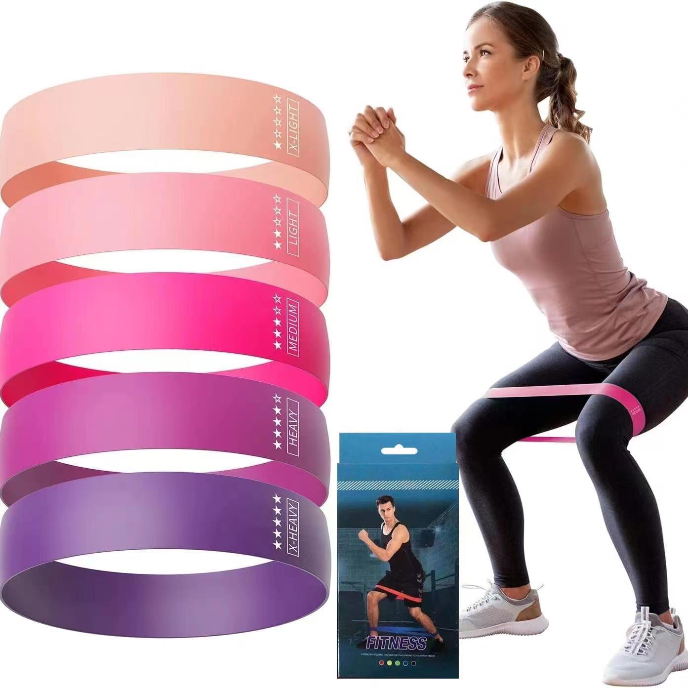 5pcs/set Different Stretch Band; Resistance Tape - Home Brains And Brawn