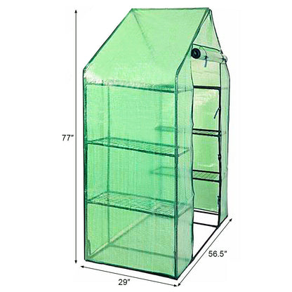 Shelves Walk-in Plant Greenhouse - HomeBrainsandBrawn