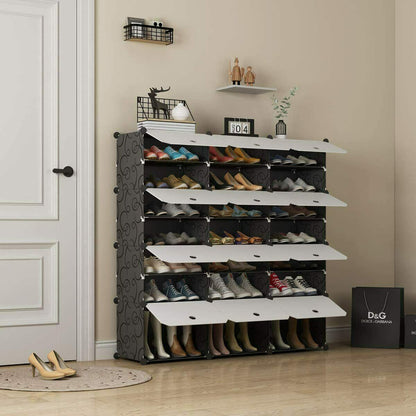 7 Tiers Portable Shoe Rack - Home Brains And Brawn