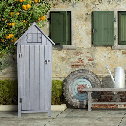 Compact Outdoor Garden Tools Storage Shed - Home Brains And Brawn