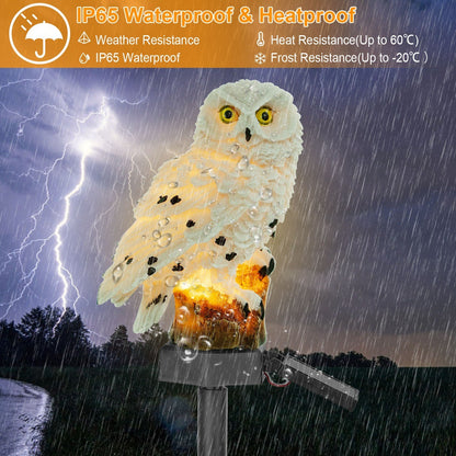 Solar Powered Owl Garden Light - HomeBrainsandBrawn