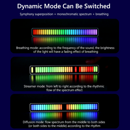 Dragon Sound Reactive Music Light Bar 2 pcs pack - Home Brains And Brawn