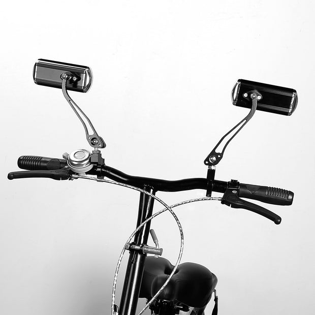 Handlebar Bike Mirrors Adjustable 360 Degree Rotatable Safe Rearview Bicycle - Home Brains And Brawn