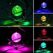 Spiral Spinner Solar Lights Wind Chime LED Color Changing Hanging Wind Lamp - HomeBrainsandBrawn