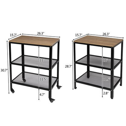 3-Tier Kitchen Microwave Cart - HomeBrainsandBrawn