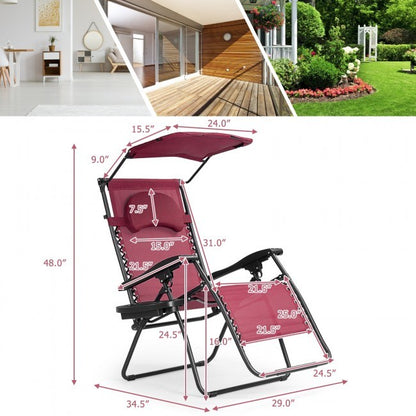 Folding Recliner Lounge Chair - HomeBrainsandBrawn