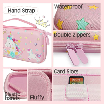 Pink Unicorn Carrying Case Compatible - Home Brains And Brawn