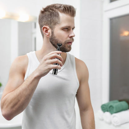 4 In 1 Rechargeable Razor Hair Beard Eyebrow Ear Nose Hairs Sideburn Trimmer Clipper Painless Electric Shaver - Home Brains And Brawn