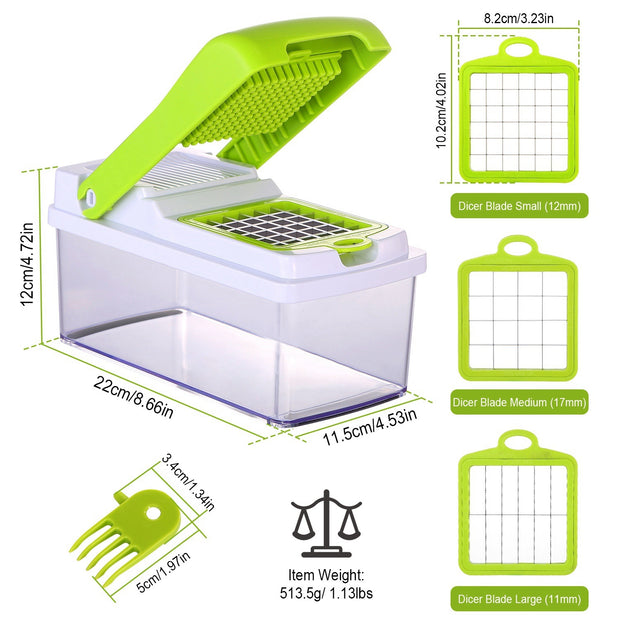 Vegetable Slicer Quick Potato Tomato Fruit Cutter Set - Home Brains And Brawn