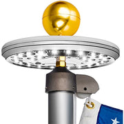 Deluxe Flag Pole Light Solar Powered - Home Brains And Brawn