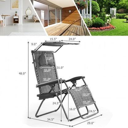 Folding Recliner Lounge Chair - HomeBrainsandBrawn