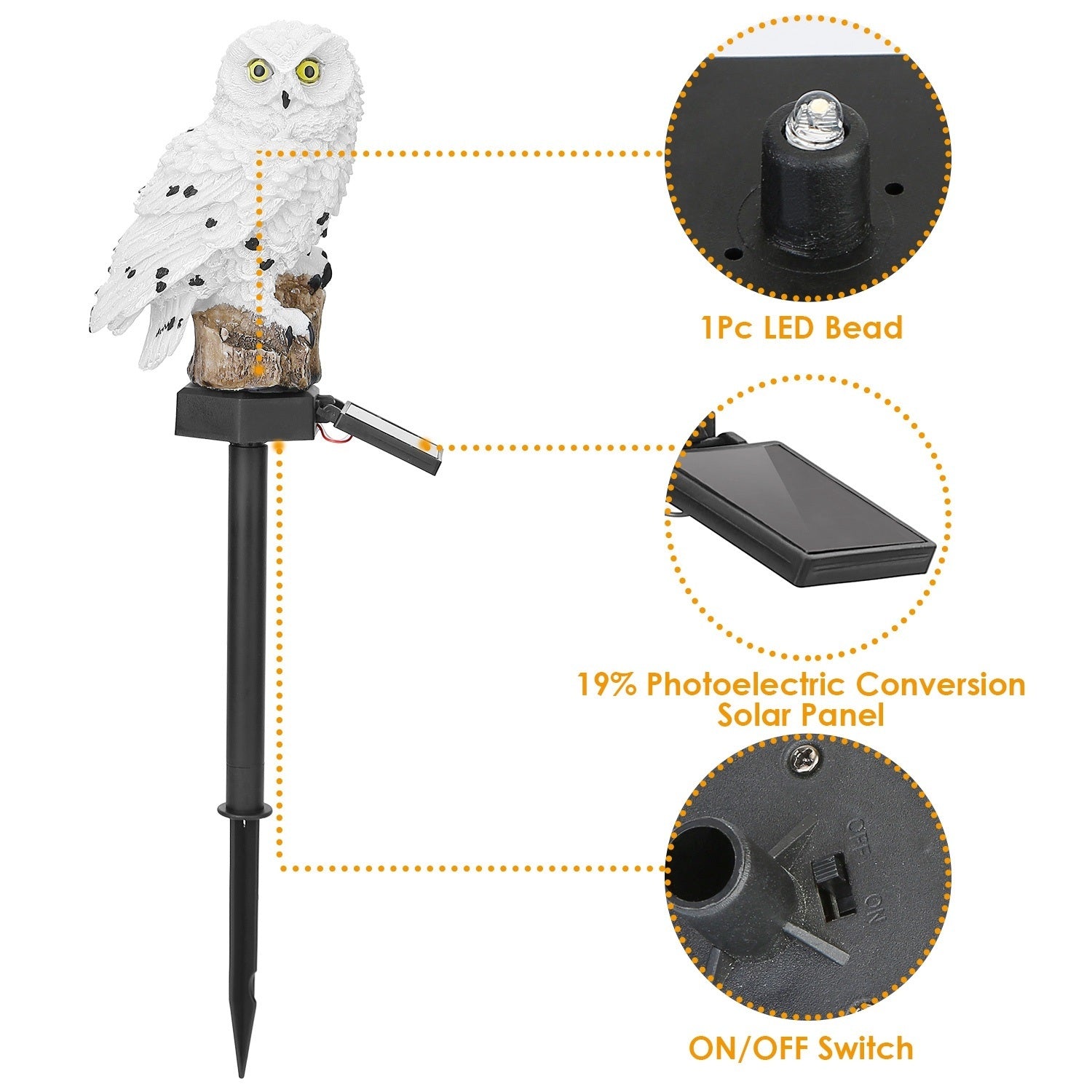 Solar Powered Owl Garden Light - HomeBrainsandBrawn