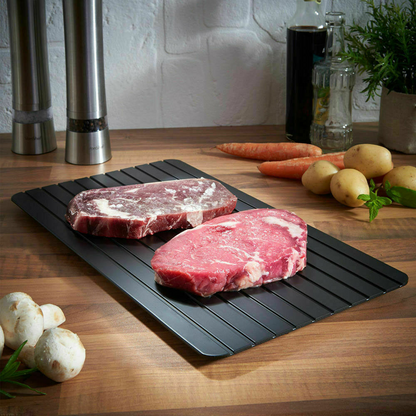 Fast Defrost Tray Fast Thaw Frozen Food Meat Fruit Quick Defrosting Plate - Home Brains And Brawn