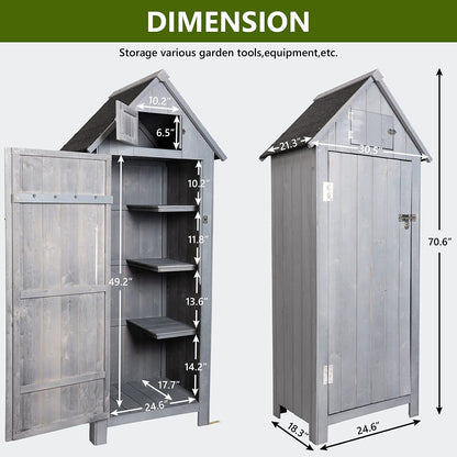 Compact Outdoor Garden Tools Storage Shed - Home Brains And Brawn