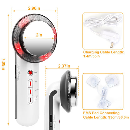 Ultrasonic Body Shaping Machine 3 in 1 Multifunctional EMS Infrared Massager Fat Remover For Belly Waist Leg Arm Skincare - Home Brains And Brawn