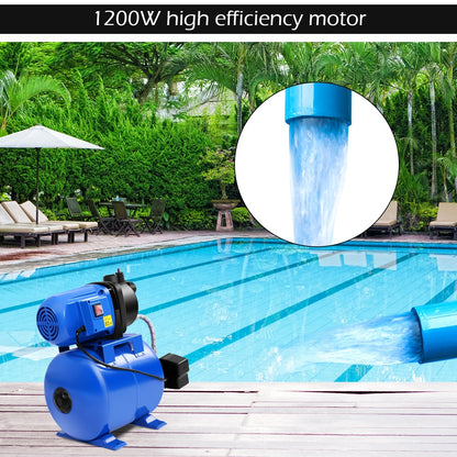 1200 W Garden Water Pump Shallow Well Pressurized Irrigation - Home Brains And Brawn