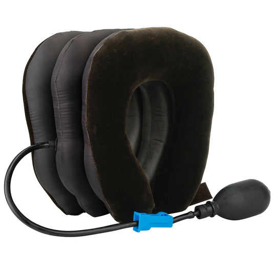 Inflatable Cervical Neck Traction Pillow Neck Shoulder Spine Alignment Pump - Home Brains And Brawn