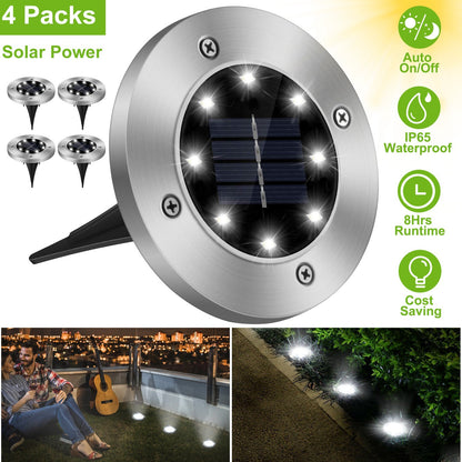 Solar Powered Ground Light Outdoor - Home Brains And Brawn