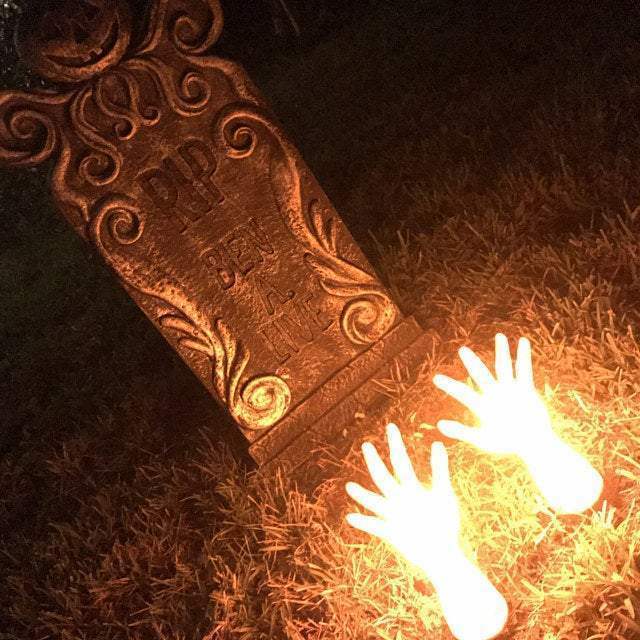 Solar Devil Hand Claw Resin Ornament Halloween Decoration