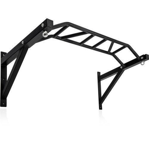 Pull Up Bar Wall Mounted Multi-Grip w/Hangers for Punching Strength Training - Home Brains And Brawn