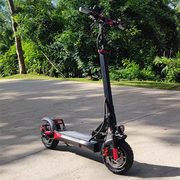 500W 10 inch off-road foldable electric scooter for adult with APPS Max load 330lb - Home Brains And Brawn
