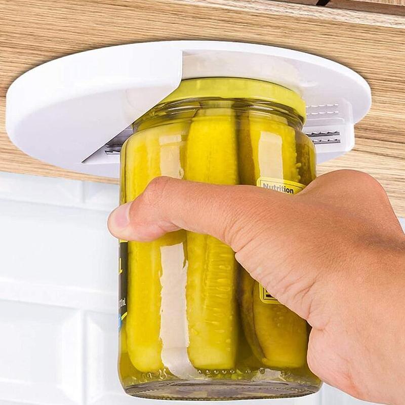 Creative Can Opener Under The Cabinet Self-adhesive Jar Bottle Opener
