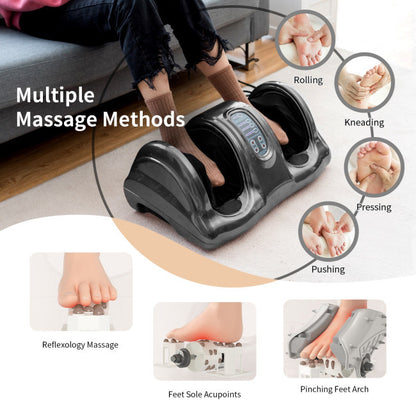 Therapeutic Shiatsu Foot Massager with High Intensity Rollers - Home Brains And Brawn