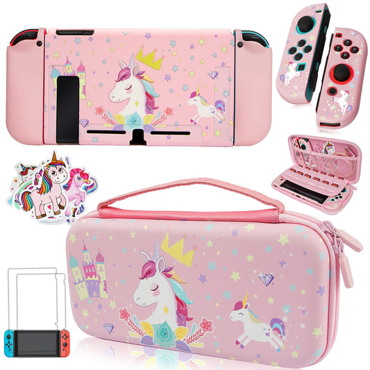 Pink Unicorn Carrying Case Compatible - Home Brains And Brawn