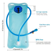 Tank Hydration Bag; Portable 2L Bike Cycling Water Bag For Outdoor Drinking Running Hiking - Home Brains And Brawn