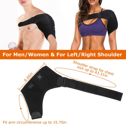 Heated Shoulder Brace Electric Heating Pad - Home Brains And Brawn