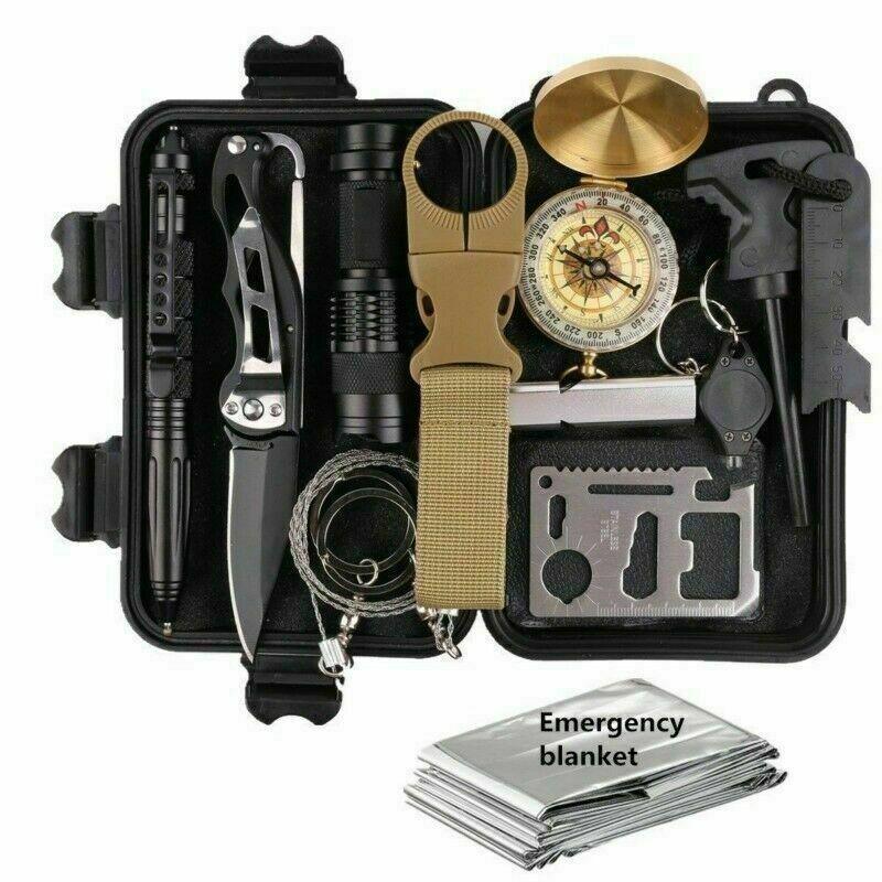 Outdoor Emergency Survival Gear Kit Camping Tactical Tools