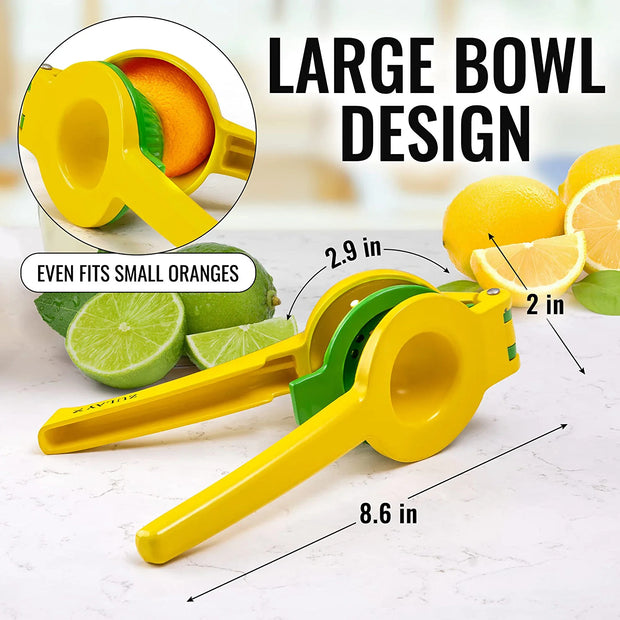 Metal 2-In-1 Lemon Lime Squeezer - Home Brains And Brawn