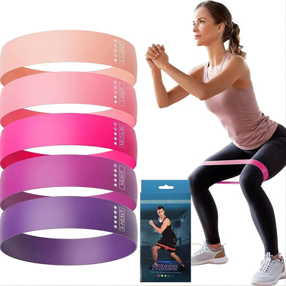 5pcs/set Different Stretch Band; Resistance Tape - Home Brains And Brawn