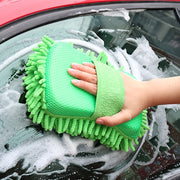 1pc Car Wash Mitt Chenille Microfiber Wash Sponge Scratch Free - Home Brains And Brawn