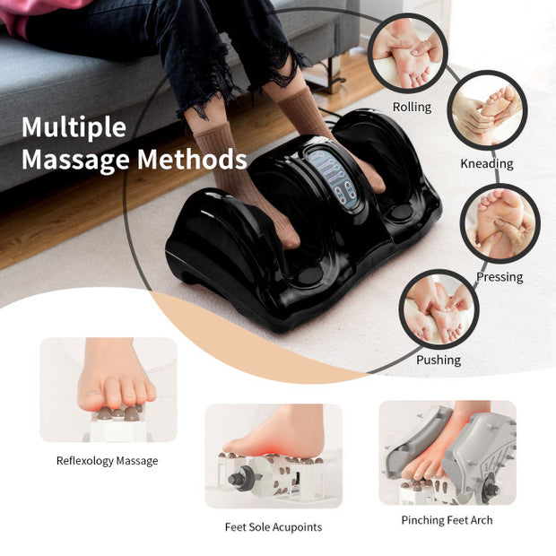 Therapeutic Shiatsu Foot Massager with High Intensity Rollers - Home Brains And Brawn