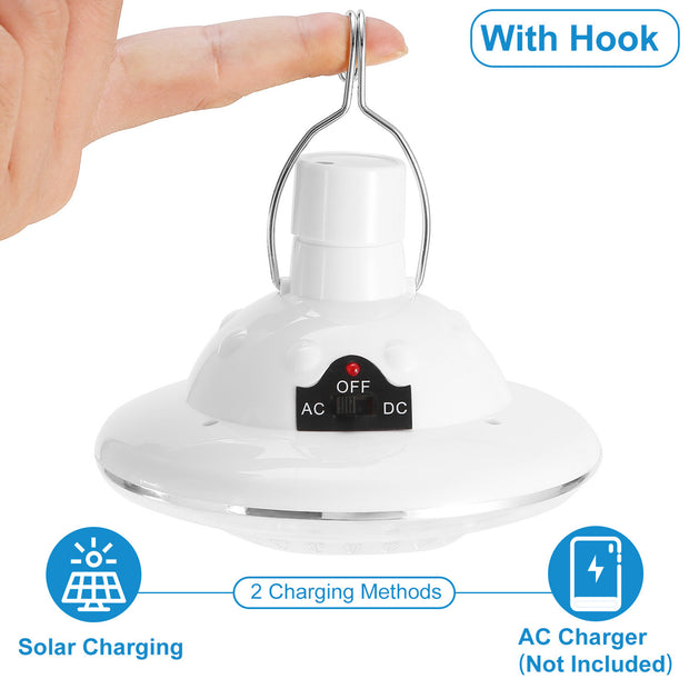 Solar Camping Light Hanging LED Bulb Lamp Portable Lantern Emergency Light - HomeBrainsandBrawn